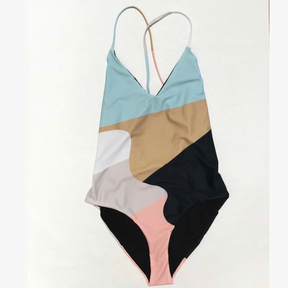 Mara Hoffman Emma Neapolitan one-piece swimsuit M